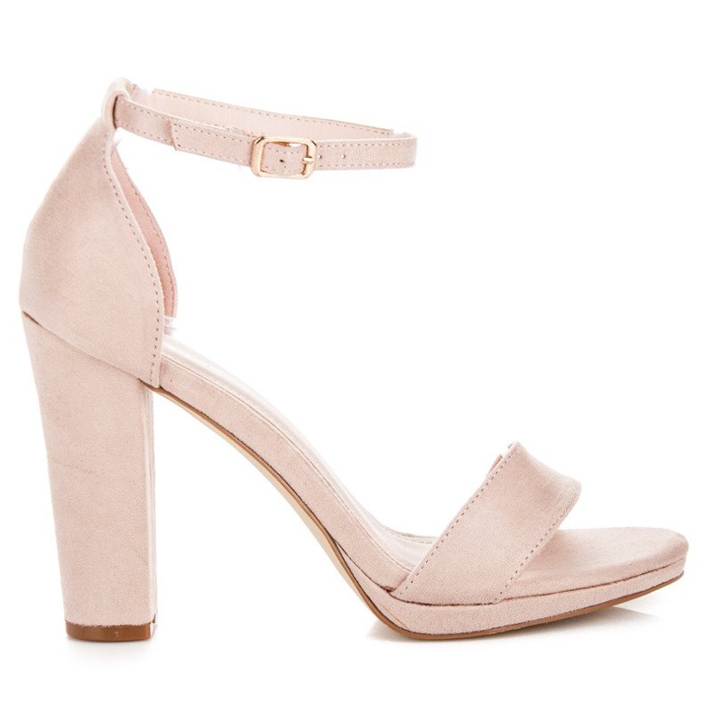 Primavera Sandale od antilopa na stupu smeđa