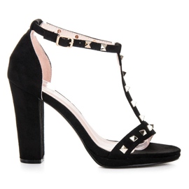 Seastar Crne sandale na postu crna