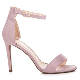 Seastar Ljubičaste sandale na visokoj potpetici ljubičasta