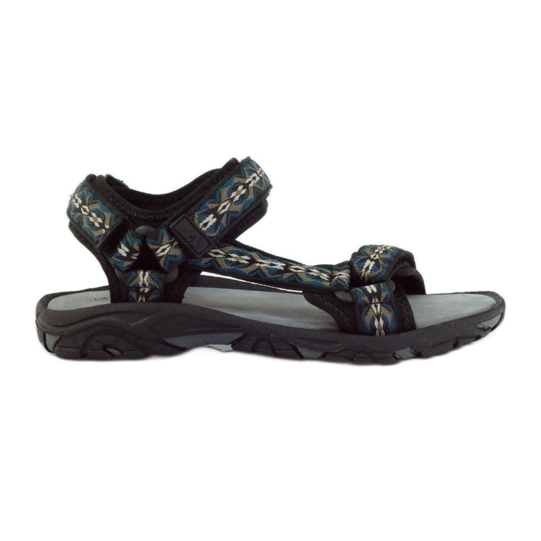 American Club Sandale s američkim kožnim umetkom iz 1728 crno