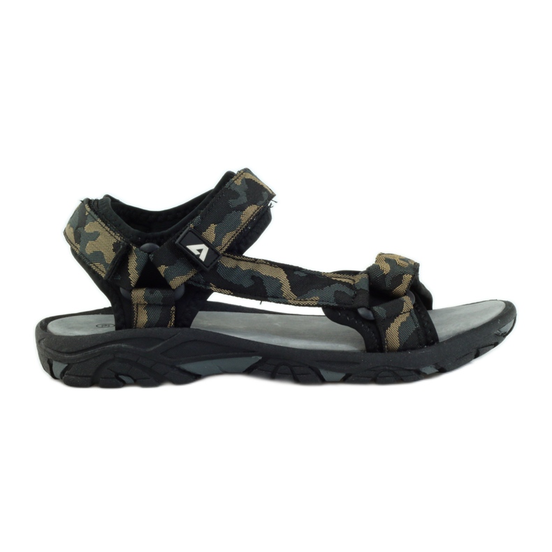 American Club Sandale s američkim kožnim umetkom iz 1728 crno smeđa