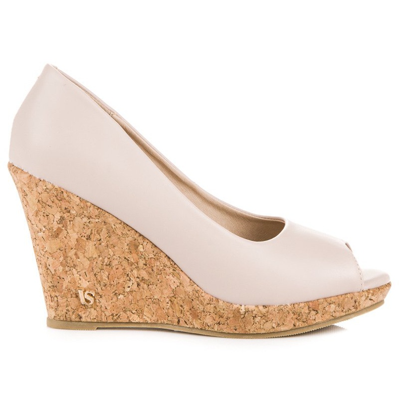 Klinaste pumpe Otvoreni prsti VICES smeđa