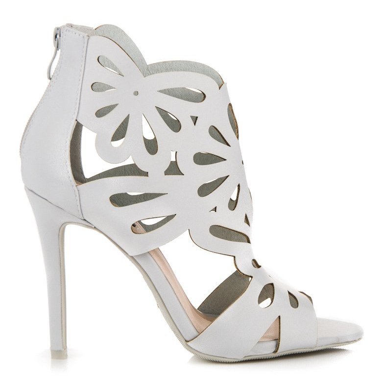 Vices Elegantne sandale s gornjim dijelom s škripcima siva