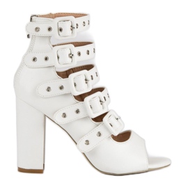 Vices Kamene sandale na stupu škripca bijela