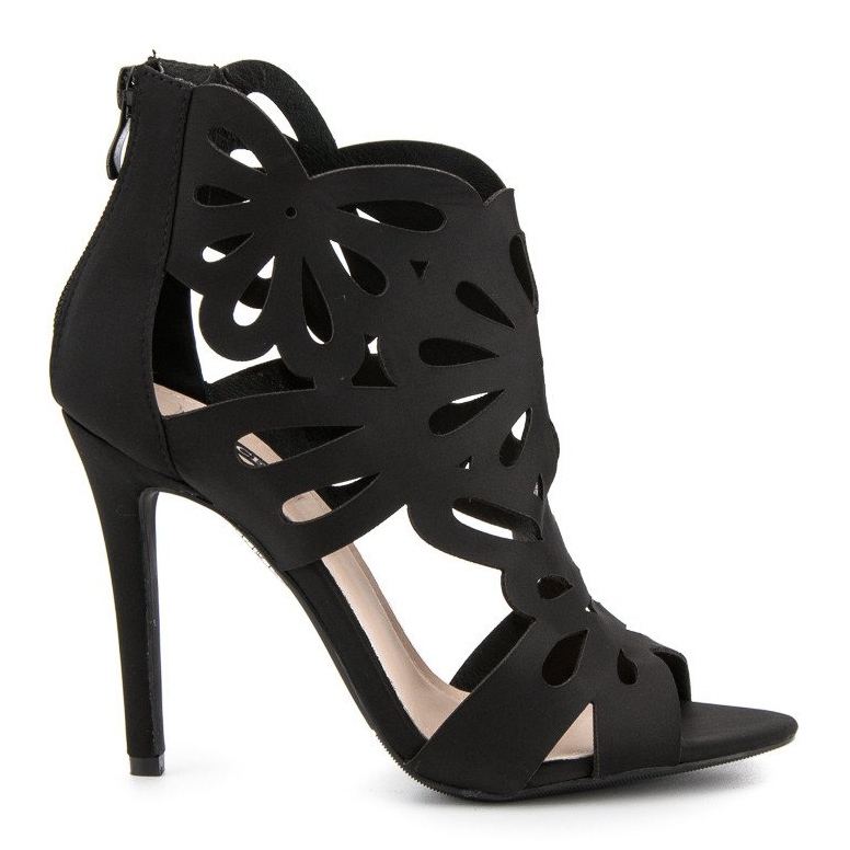 Vices Elegantne sandale s gornjim dijelom s škripcima crno