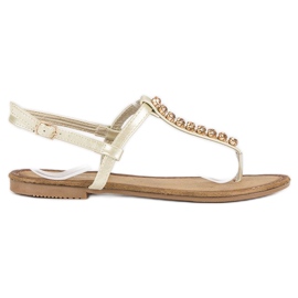 Comer Svjetlo zlatne sandale zlatni