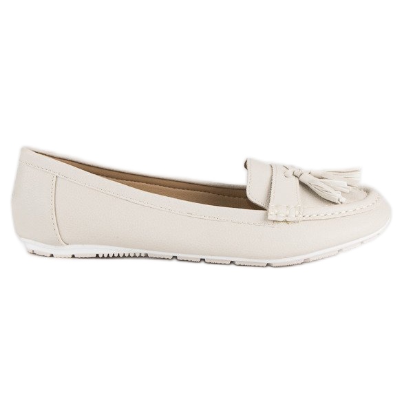 Tullo Bež mokasine s resama