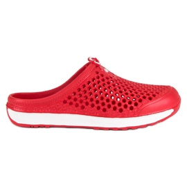 Hasby Crvene ažurne papuče crvena