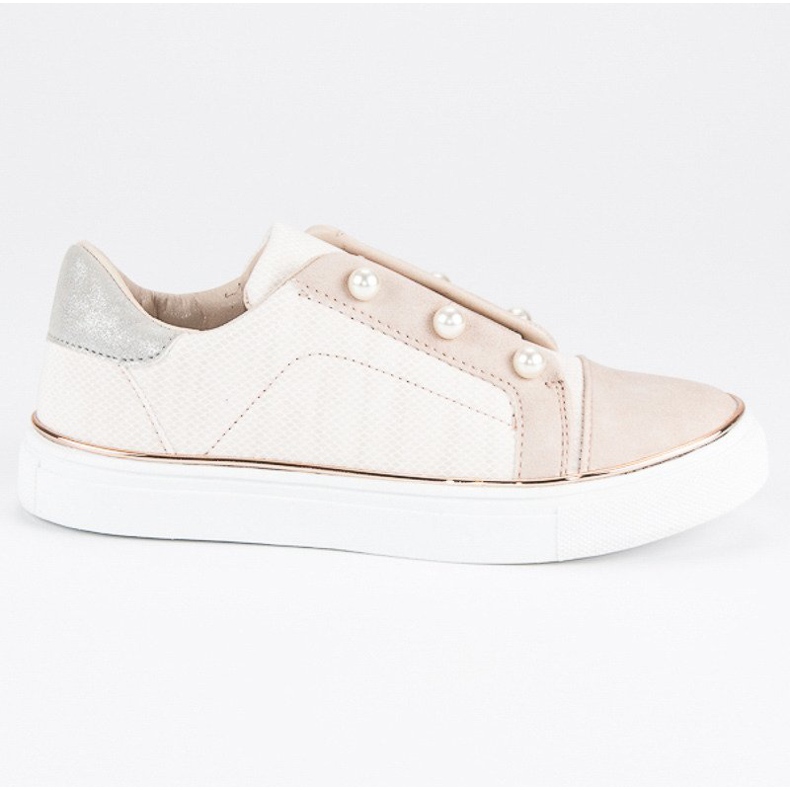 Tenisice s biserima smeđa