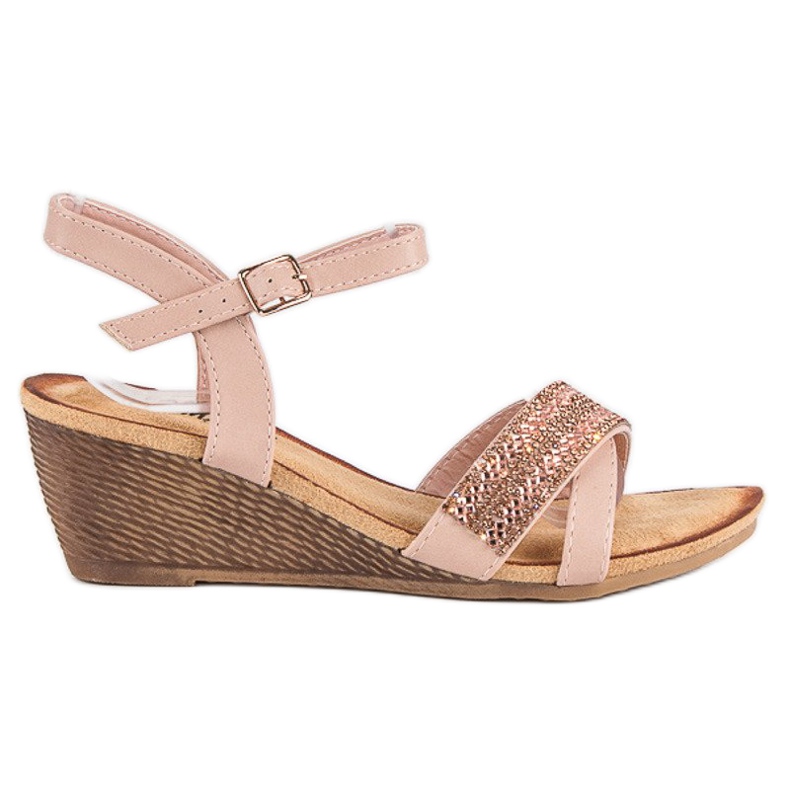 Fama Sandale s ukrasima ružičasta