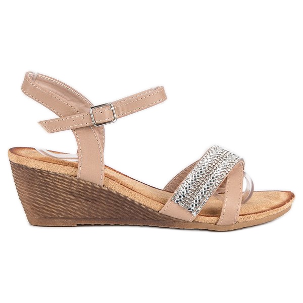 Fama Sandale s ukrasima smeđa