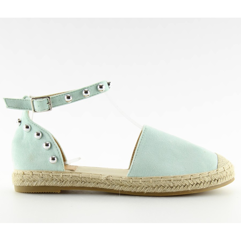 Zelene espadrile s čavlima A636-ESP-1 Zelene plava