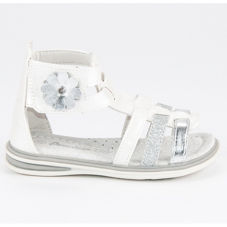 American Club Sandale s američkim cvijetom bijela