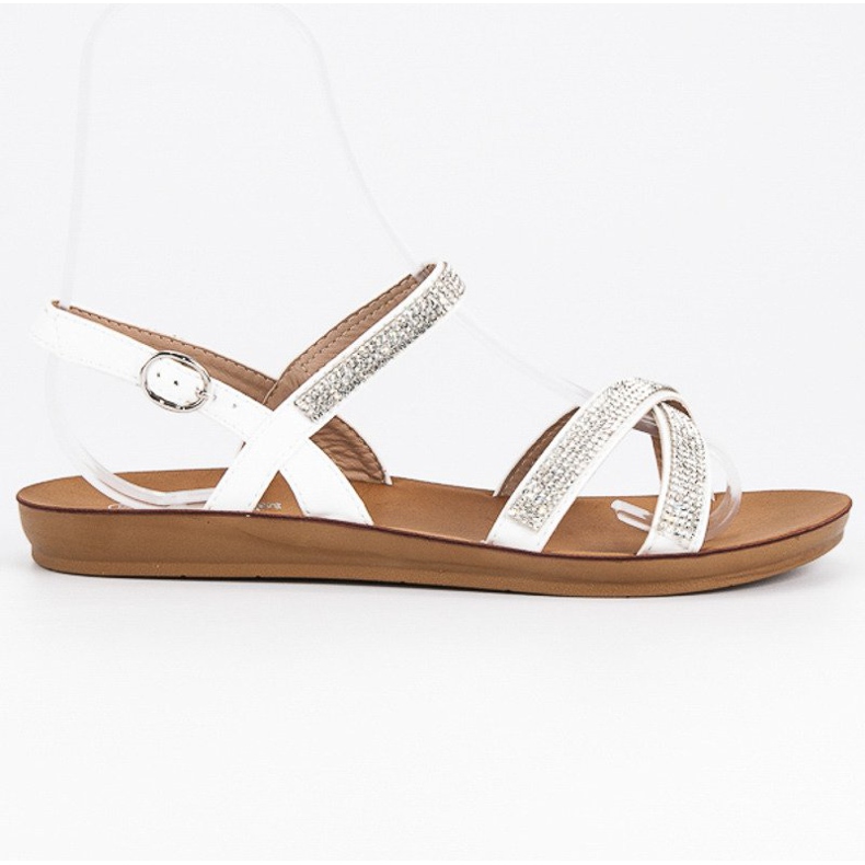 American Club Sandale s američkim ukrasima bijela