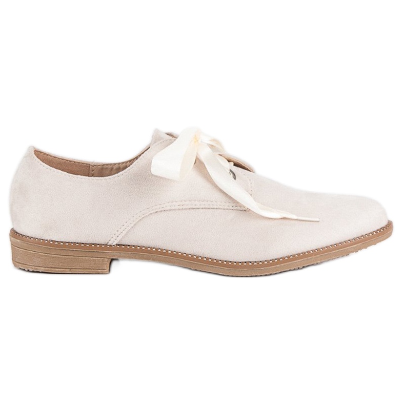 Cipele sa satenskom vrpcom smeđa