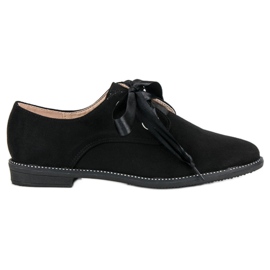 Cipele sa satenskom vrpcom crna