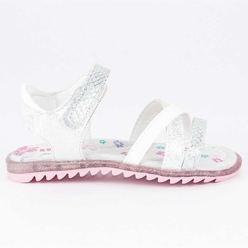 Hasby Sandale s čičak bijela