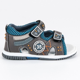 American Club Udobne američke sandale siva