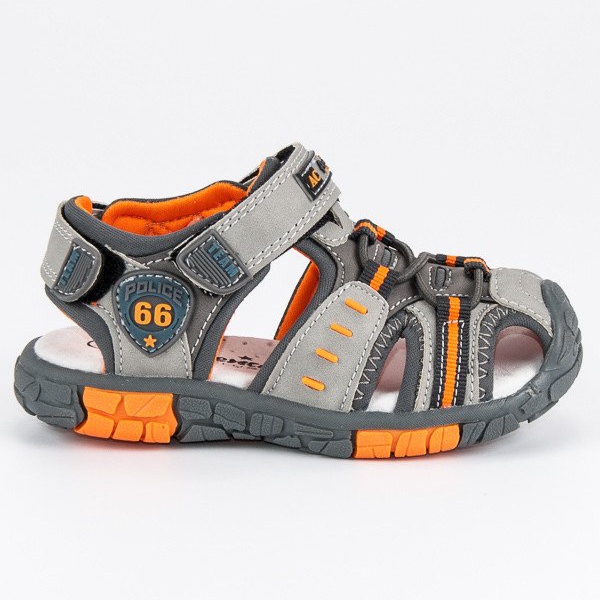 American Club Velcro američke sandale siva