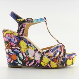 Sandale na klin YX-17 crne crna