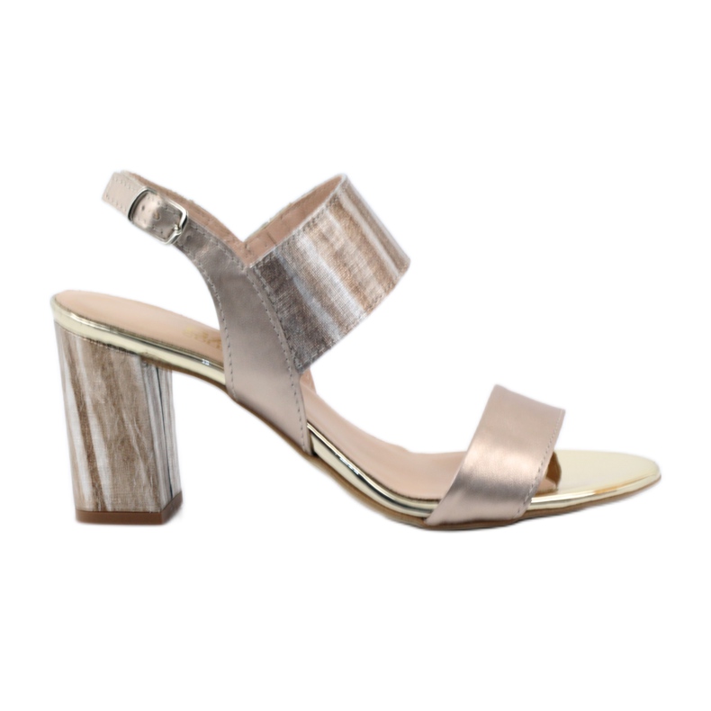 Sandale na zlatnom stupcu Gamis 3390 zlatna