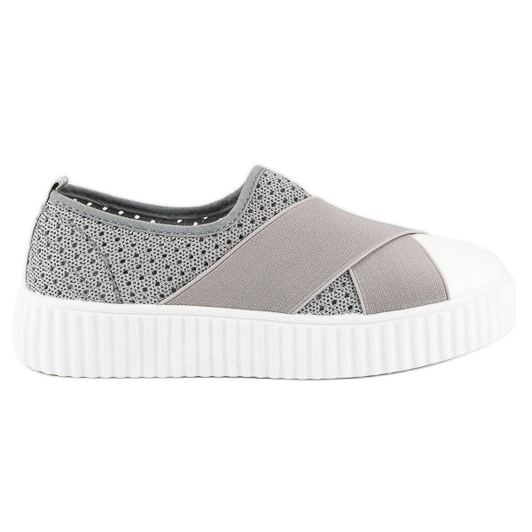 Openwork Creepers tenisice siva