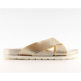 Ženske zlatne papuče CK47P zlatne zlatni