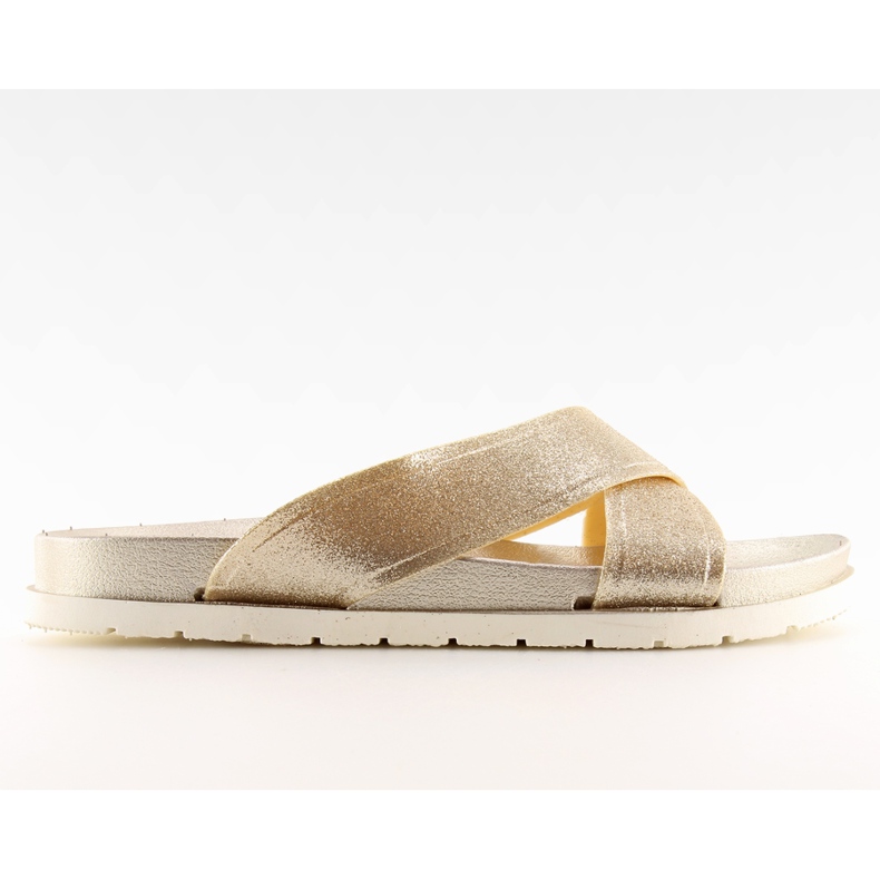 Ženske zlatne papuče CK47P zlatne zlatna