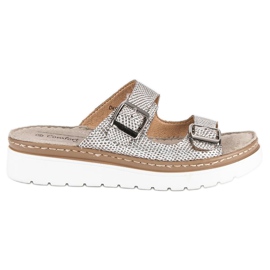 Filippo Zlatne kožne papuče zlatni