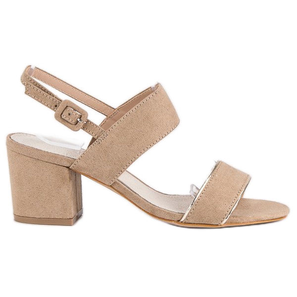 Filippo Elegantne sandale na stupić smeđa