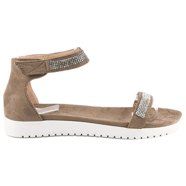 Evento Elegantne čičak sandale smeđa