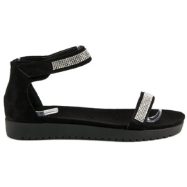 Evento Elegantne čičak sandale crna