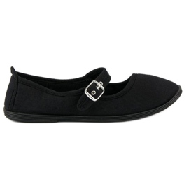 Crne balerine s mckeylor pojasom crna