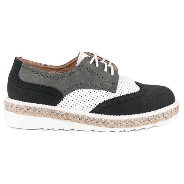 Ideal Shoes Cipele, espadrile siva