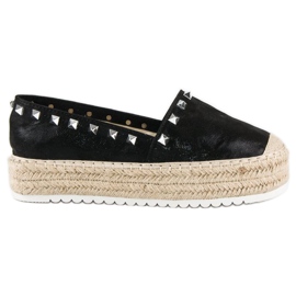 Forever Folie Espadrile na platformi crna