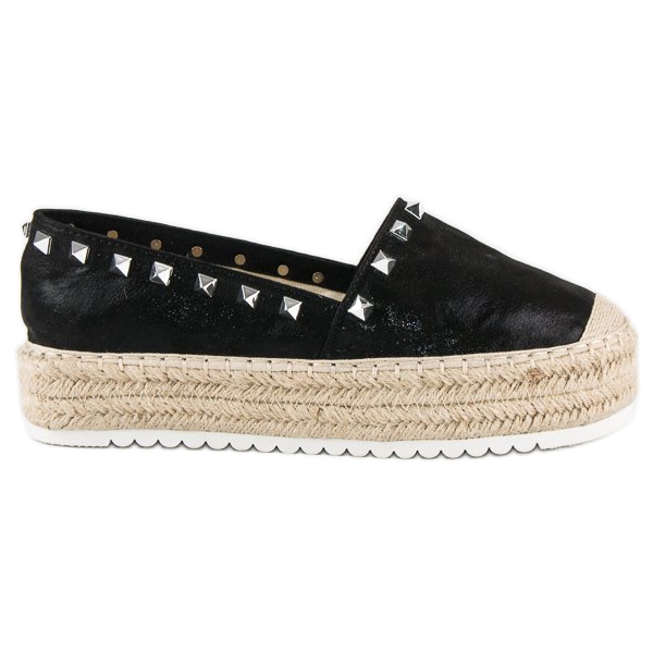 Forever Folie Espadrile na platformi crno