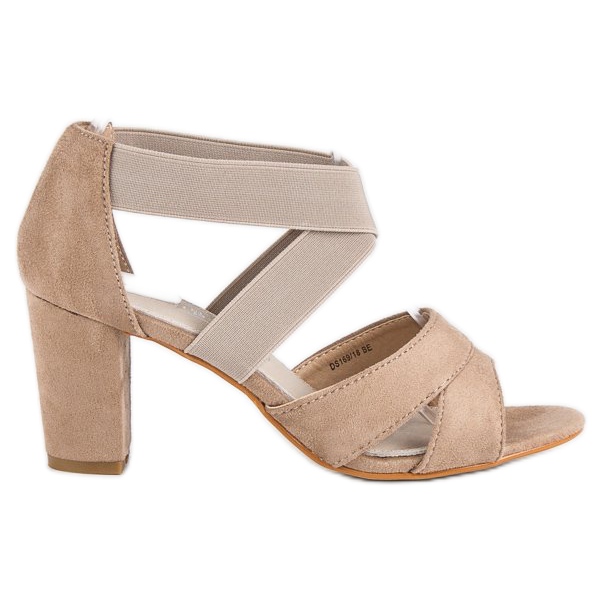 Filippo Sandale od antilopa na stupicu smeđa