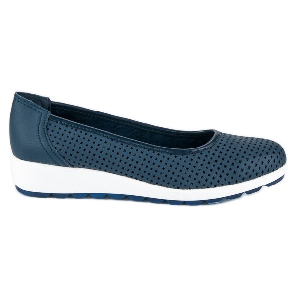 Kožne vinceza balerinke plava