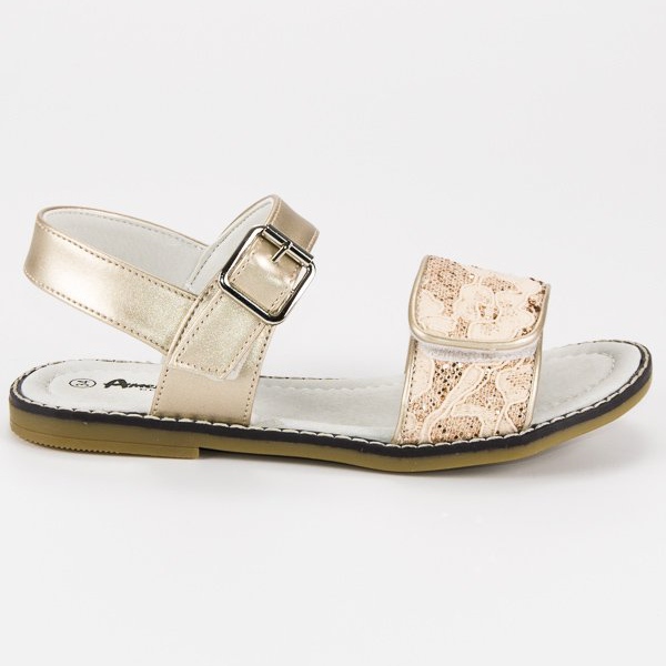 American Club Zlatne američke sandale zlatna