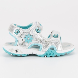 American Club Srebrne američke sandale siva