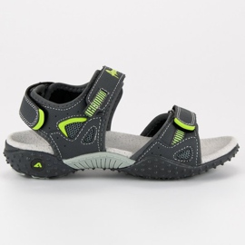 American Club Američke sandale od baršuna siva