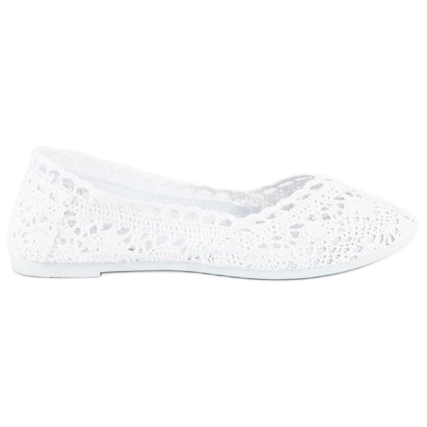 Seastar Balerinke od bijele čipke bijela