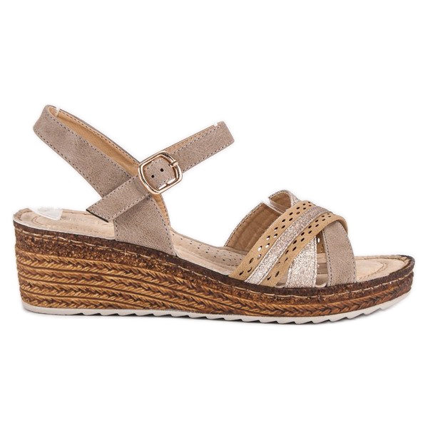 Ležerne vinceza sandale smeđa