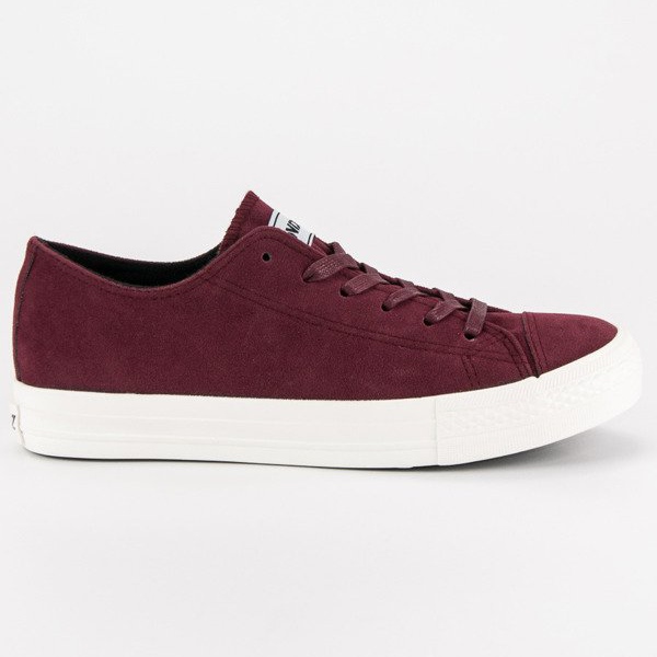 Andy Z Suede burgundske tenisice raznobojna crvena