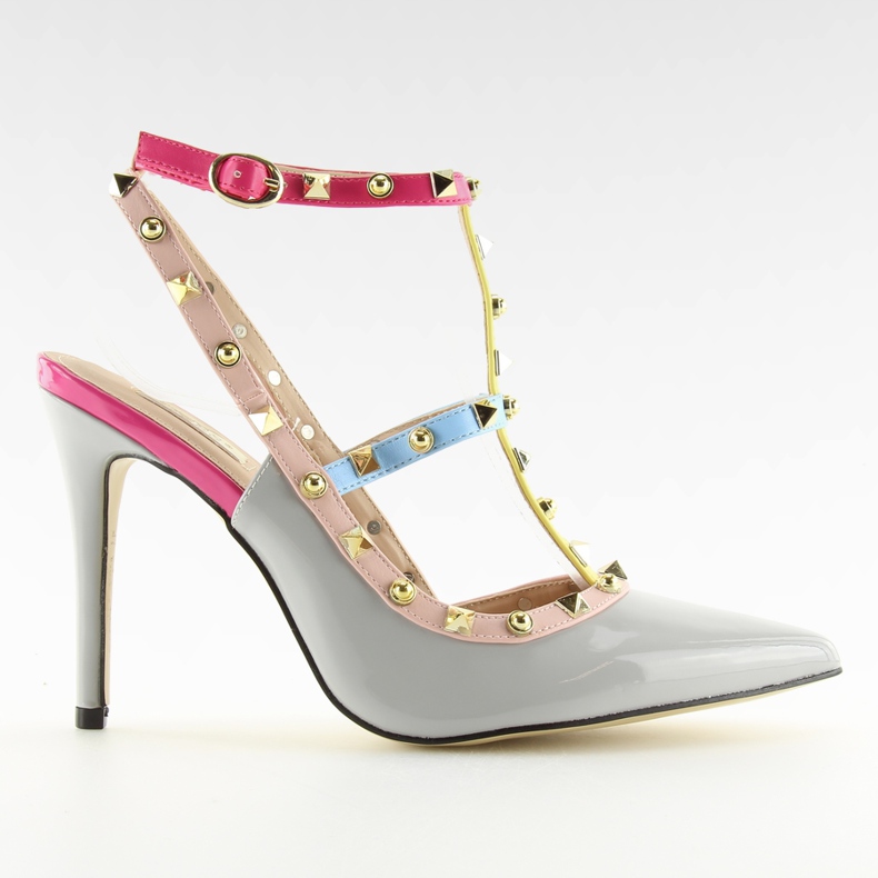 Pumpe na iglu sa sivim klinovima 1381 siva