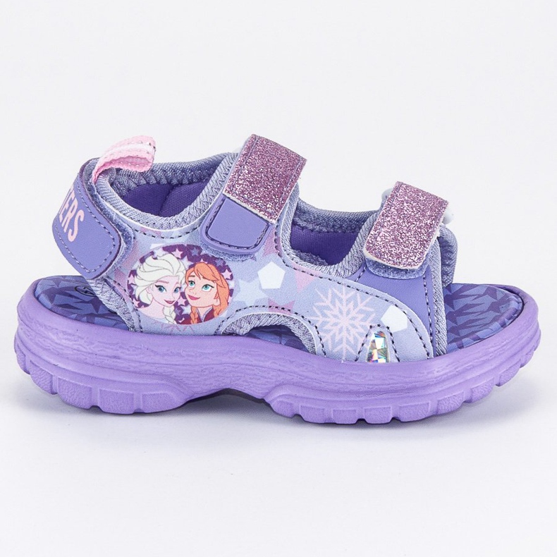 Sandale s čičak ljubičasta