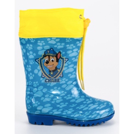 Kaloše s paskom patrolom plava