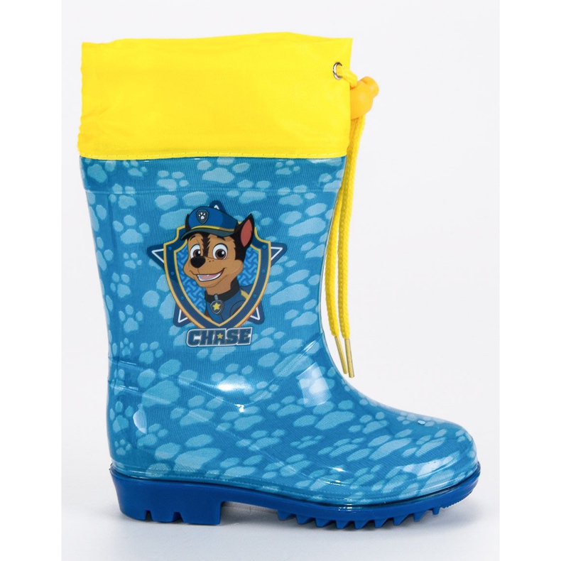 Kaloše s paskom patrolom plava