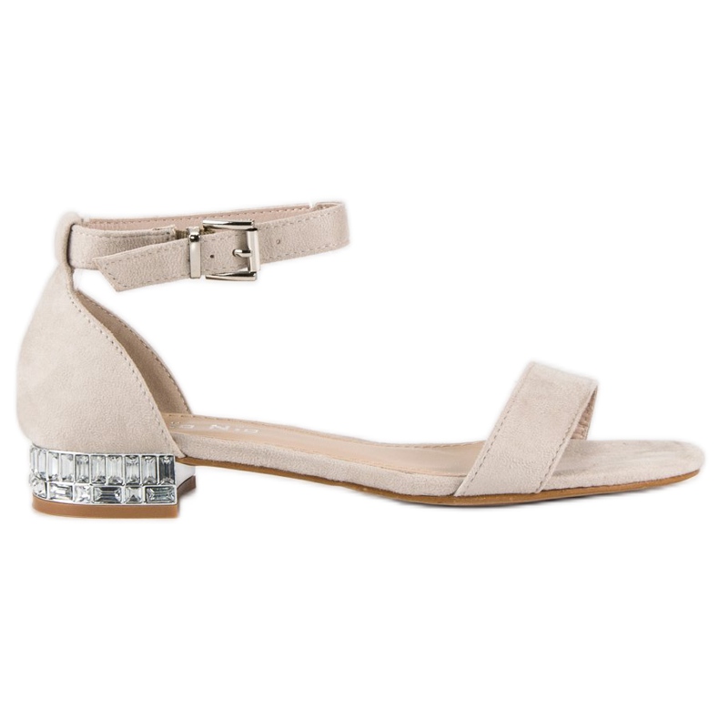 Nio Nio Elegantne sandale od antilopa smeđa