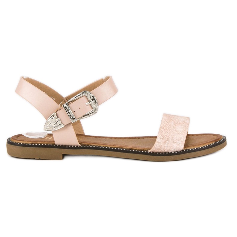 Nio Nio Udobne ravne sandale ružičasta